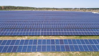 Solar power plant in the Kiev region