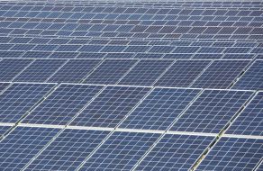 Solar power plant in the Kiev region