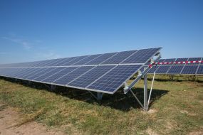 Solar power plant in the Kiev region