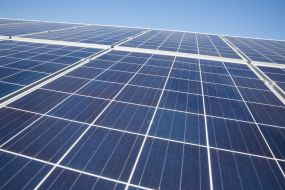 Solar power plant in the Kiev region