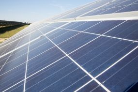 Solar power plant in the Kiev region