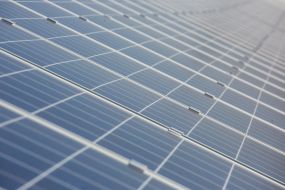 Solar power plant in the Kiev region