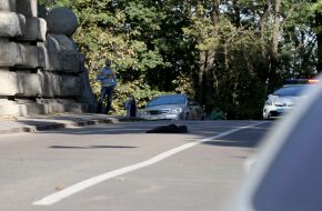 The street is blocked for traffic