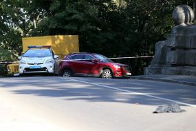 The street is blocked for traffic