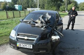 Damaged vehicle