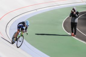 Elena Novikova during an attempt to set a record