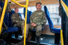 Sending of fighters of the battalion of the patrol police to ATO zone