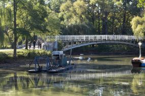 Очистка водоема в парке Запорожья