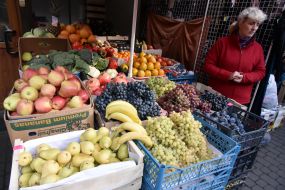 The Krakow market in Lviv