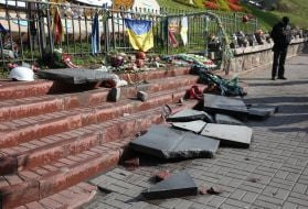 A broken monument to the Heavenly Hundred