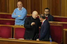 Александр Турчинов, Олег Ляшко и  Георгий Тука