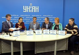 Участники пресс-конференции