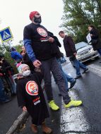 Meeting near the ArcelorMittal Krivoy Rog plant