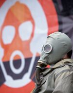 Meeting near the ArcelorMittal Krivoy Rog plant