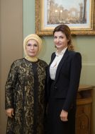 Marina Poroshenko and Emine Erdogan