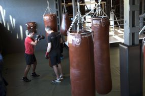 Виталий Кличко и Михаил Булыгин провели тренировку