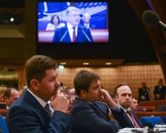 Svyatoslav Cegolko, Pavlo Klimkin and Oleksiy Filatov