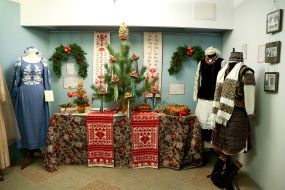 Traditional Ukrainian wedding dress