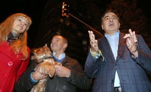Elena Tereshchenko, Michel Tereschenko and Mikheil Saakashvili