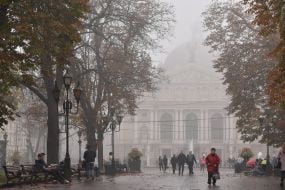 Lviv Opera in the Fog