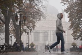 Lviv Opera in the Fog