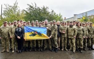 Petro Poroshenko is photographed with the military