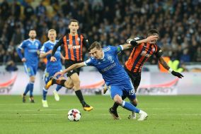 The game moment of the match