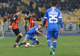 The game moment of the match