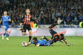 The game moment of the match