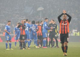 The game moment of the match