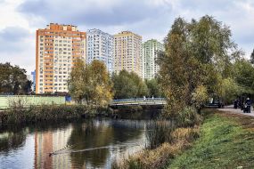 Lake in the Victory Park