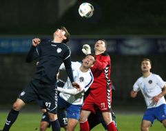 The game moment of the match