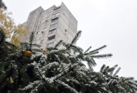 Первый снег в Харькове