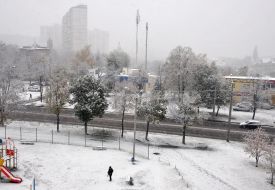Первый снег в Харькове