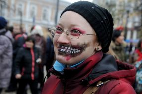 The parade of zombies in Kiev