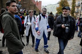 The parade of zombies in Kiev