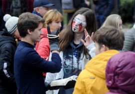 The parade of zombies in Kiev