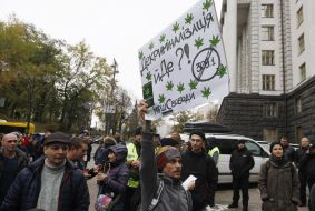 Hemp march of freedom in Kiev