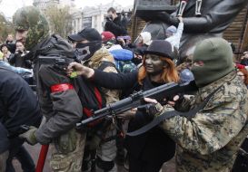 The parade of zombies in Kiev