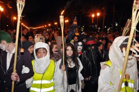 Participants of the festival "ZombieFEST"