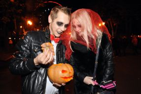 Participants of the festival "ZombieFEST"