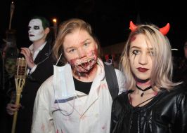 Participants of the festival "ZombieFEST"