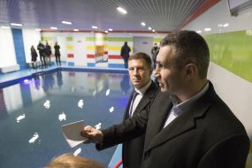 Vitali Klitschko visited kindergarten