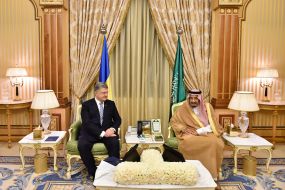 Petro Poroshenko and Salman ibn Abdul-Aziz Al Saud