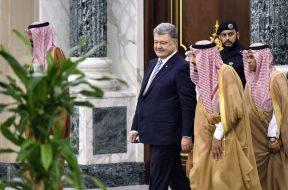 Petro Poroshenko and Salman ibn Abdul-Aziz Al Saud