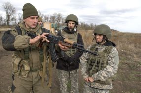 Schoolchildren at the Polygon