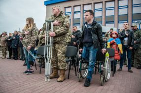 Встреча военнослужащих 72-й механизированной бригады