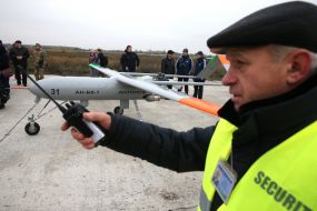 Trial of an unmanned aerial vehicle