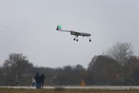 Trial of an unmanned aerial vehicle