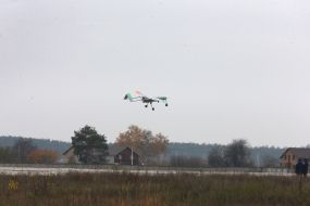 Trial of an unmanned aerial vehicle